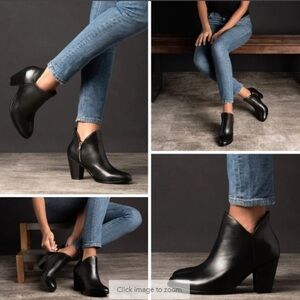 Thursday Friday Uptown Black Leather Boots